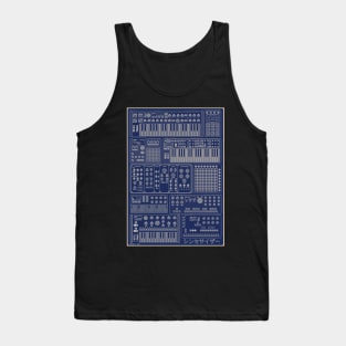 Synthesizers for Music Producer Tank Top